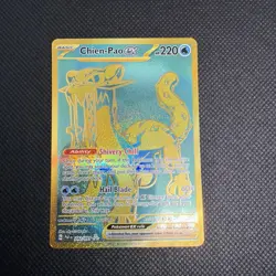 Pokemon TCG Chien-Pao EX Scarlet Violet Paldean Fates Hyper Rare Card 242/091 - Image 1