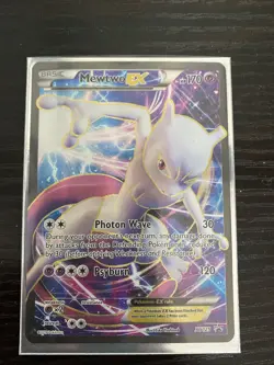 Pokemon Mewtwo EX TCG Full Art Holo Card Promo XY125 - Image 1