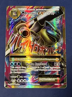 2016 Pokemon XY Evolutions M Blastoise EX #102/108 RARE 2016 Obstruction Error - Image 1