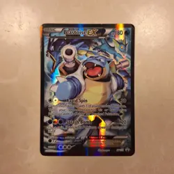 2016 POKEMON XY BLACK STAR PROMO #XY122 FULL ART/BLASTOISE EX MP/HP - Image 1