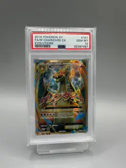 2016 POKEMON XY EVOLUTIONS #101 FULL ART/M CHARIZARD EX PSA 10 - Image 2