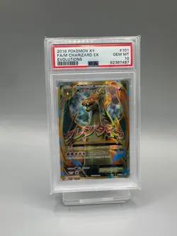2016 POKEMON XY EVOLUTIONS #101 FULL ART/M CHARIZARD EX PSA 10 - Image 3