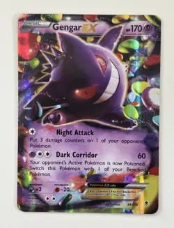 Gengar EX 34/119 XY Phantom Forces Ultra Rare Holo English Pokemon Card 2014 - Image 1