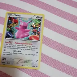 Pokemon Ditto XY40 XY Promo Holo Basic 70 HP English 2015 Metamorphosis Gene - Image 1