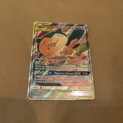 Pokemon Eevee and Snorlax GX Tag Team Promo Card SM169 Near Mint Ungraded - Image 1