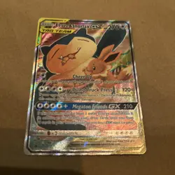 Pokemon Eevee and Snorlax GX Tag Team Promo Card SM169 Near Mint Ungraded - Image 3