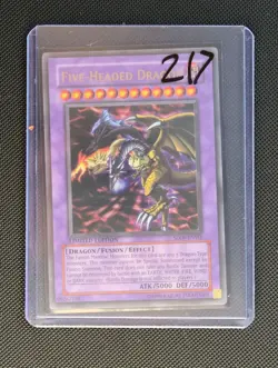 Yu-Gi-Oh! Five-Headed Dragon SD09-ENSS1 Ultra Rare Limited Edition LP - Image 4