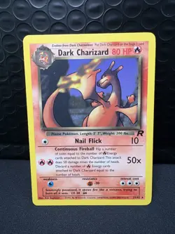 Dark Charizard 21/82 NM Team Rocket 2000 Pokemon Card Non-Holo Rare - Image 1