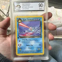 2000 POKEMON ROCKET 1ST EDITION #37 DARK GOLDUCK PSA 9 - Image 1