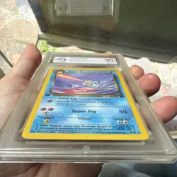 2000 POKEMON ROCKET 1ST EDITION #37 DARK GOLDUCK PSA 9 - Image 2