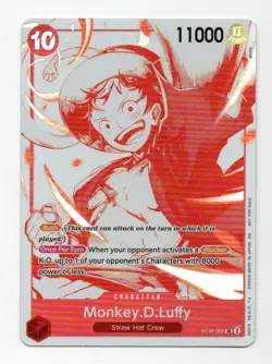 One Piece: Monkey D Luffy #ST10-006 SR 3rd Anniversary Treasure Campaign Pack NM - Image 1