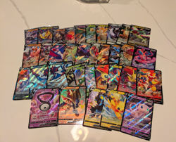 Pokemon TCG Full Art Holo Lot of 35 V Cards - Pikachu Mew Giratina - Image 1