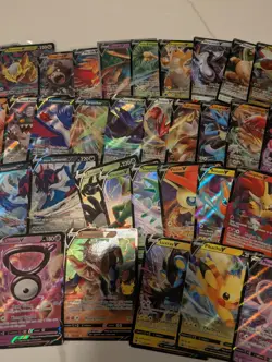 Pokemon TCG Full Art Holo Lot of 35 V Cards - Pikachu Mew Giratina - Image 3