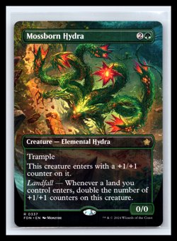 MTG Mossborn Hydra Foundations Regular Rare Pack Fresh NM Magic TCG Card Game - Image 1