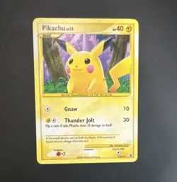 Pikachu 112/111 Rising Rivals Holo 40 HP English Pokemon TCG 2009 Secret Rare - Image 1