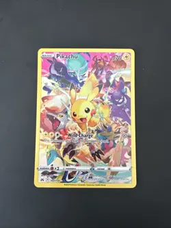 Pokemon TCG Crown Zenith Pikachu Holo Card 160/159 Secret Rare - Image 1