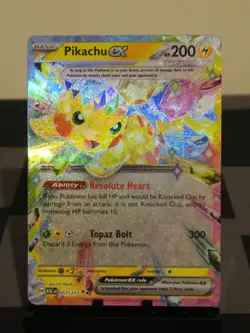 Pokemon TCG Pikachu ex 057/217 Me: Ascended Heroes Holo Mint/NM - Image 1