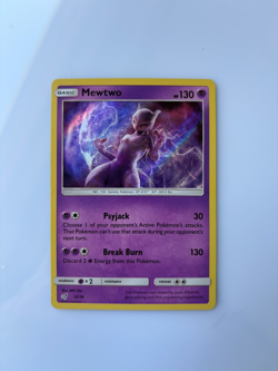 Pokemon TCG Mewtwo 12/18 Detective Pikachu Holo Rare Card - Image 2