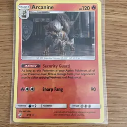 Pokemon TCG Arcanine 6/18 Detective Pikachu Holo Rare Card - Image 1