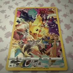 Pokemon Pikachu TCG Full Art Secret Rare Holo Card Crown Zenith 160/159 - Image 1