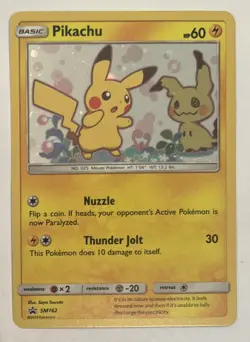 Pokemon 2019 Pikachu SM162 Sun & Moon Black Star Promo Holo Card TCG - Image 1