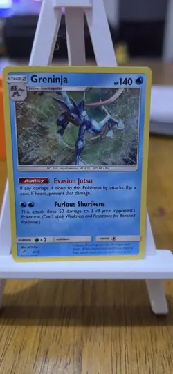 Pokemon TCG Greninja 9/18 - Detective Pikachu - Holo Rare EN 140HP 2019 - Image 1