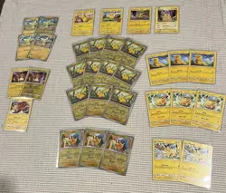 Pokemon TCG - Pikachu Raichu Pichu Reverse Holo & Non Holo Lot Of 33 - Image 1