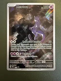 Mewtwo SVP052 Scarlet & Violet 151 Illustration Promo Pokemon Card - Image 1
