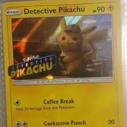 Pokemon TCG Detective Pikachu Detective Pikachu Promo Holo English 90 HP Basic - Image 1