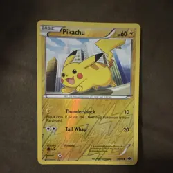 Nintendo Pokemon TCG Base Set Pikachu 39/99 Reverse Holo Common Eng 2012 60HP - Image 1