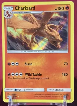 Pokemon TCG Charizard Detective Pikachu Holo Card 5/18 - Image 1