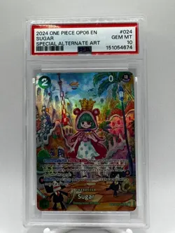 2024 ONE PIECE OP06-WINGS OF THE CAPTAIN SPECIAL ALTERNATE ART #024 SUGAR PSA 10 - Image 1