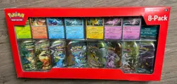 Pokemon TCG Prismatic Evolutions Costco 8 Mini-Tin Bundle w/ Promo Cards NEW - Image 1
