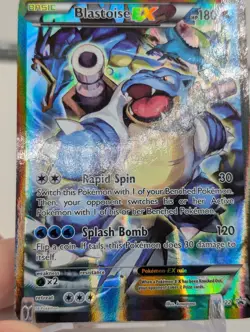 Blastoise EX XY122 Black Star Promo Full Art Holo Rare 2016 Pokemon Card - Image 4
