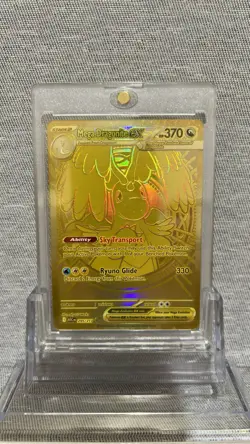 Pokemon Mega Dragonite EX #295 Full Art Gold Hyper Rare Pokemon Card Clean NM - Image 1