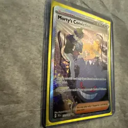 Pokemon TCG Morty's Conviction 211/162 SV05 Temporal Forces Full Art Holo NM Raw - Image 2