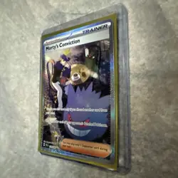 Pokemon TCG Morty's Conviction 211/162 SV05 Temporal Forces Full Art Holo NM Raw - Image 3