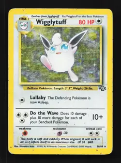 Wigglytuff 16/64 HP Jungle English Pokemon Card TCG - Image 1