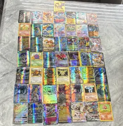 Pokemon TCG 42 Card Lot Foil Full Art Charizard GX Pikachu VMAX Mewtwo - Image 1