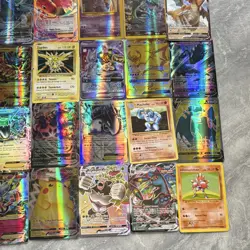 Pokemon TCG 42 Card Lot Foil Full Art Charizard GX Pikachu VMAX Mewtwo - Image 2