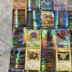 Pokemon TCG 42 Card Lot Foil Full Art Charizard GX Pikachu VMAX Mewtwo - Image 4