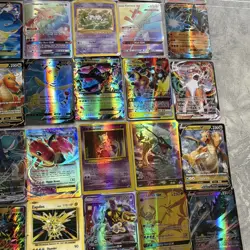 Pokemon TCG 42 Card Lot Foil Full Art Charizard GX Pikachu VMAX Mewtwo - Image 5