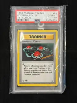1999 Pokemon Center 1st Edition #85 PSA 10 GEM MINT Base Set Shadowless Pokemon - Image 1