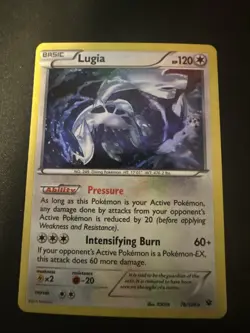 Pokemon TCG Lugia Fates Collide 78/124 Exclusive Cracked Ice Holo - Image 2
