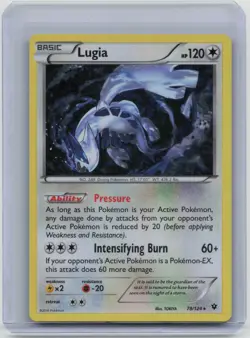 Pokemon TCG Lugia Fates Collide 78/124 Exclusive Cracked Ice Holo 78/124 - Image 1