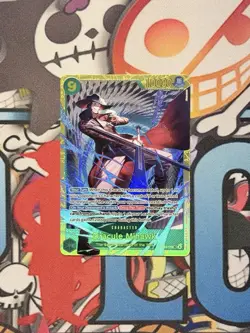 Dracule Mihawk OP14-119 SEC The Azure Sea's Seven One Piece Card Game English NM - Image 1