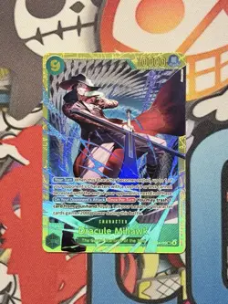 Dracule Mihawk OP14-119 SEC The Azure Sea's Seven One Piece Card Game English NM - Image 2