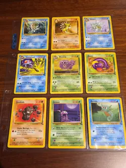 Pokemon TCG Fossil Bulk Lot Uncommon And Common Cards All NM-LP 120 Cards Total - Image 1