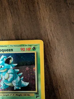 Nidoqueen 12/130 - Holo Rare Base Set 2 TCG - Pokemon Card Vintage Wotc MP - Image 2