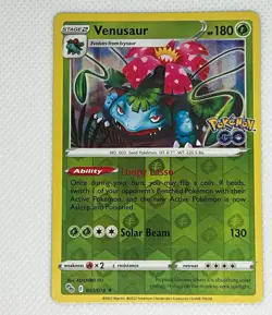 Pokemon TCG Venusaur 003/078 Pokemon GO Reverse Holo Rare English 2022 180 HP - Image 1